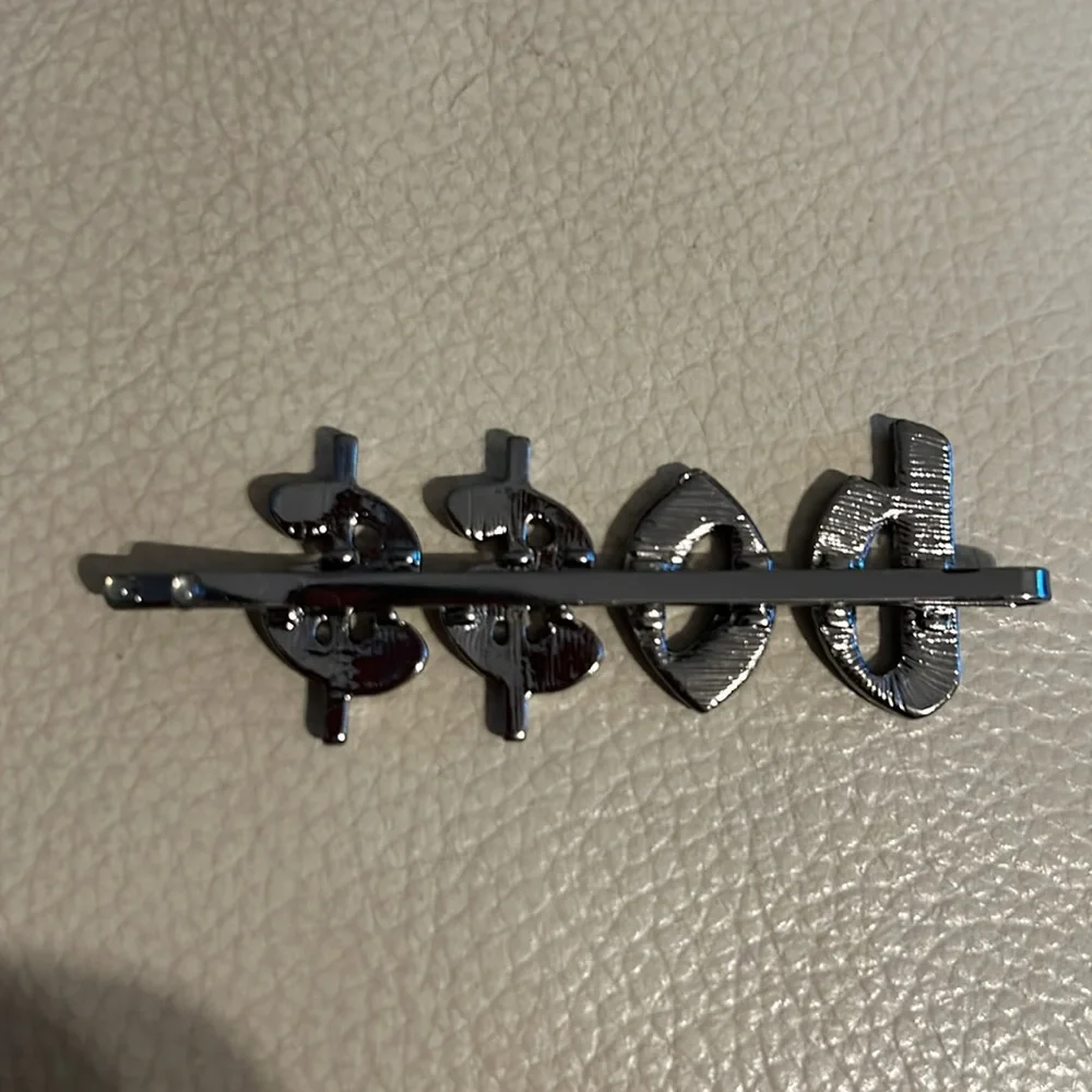 Kitsch x Justine Marjan BO$$ Rhinestone Bobby Pin - Picture 2 of 4